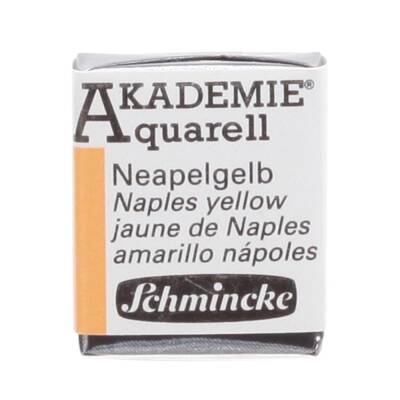 Schmincke Akademie Aquarell Half Pan Watercolor 226 Naples Yellow
