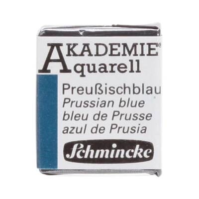Schmincke Akademie Aquarell Half Pan Watercolor 445 Prussian Blue