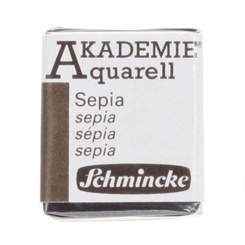 Schmincke Akademie Aquarell Half Pan Watercolor 665 Sepia - 1