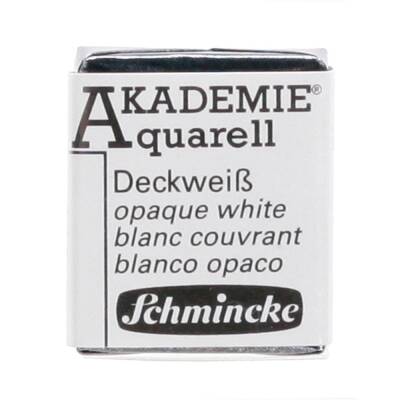Schmincke Akademie Aquarell Yarım Tablet Sulu Boya 111 Opaque White - 1