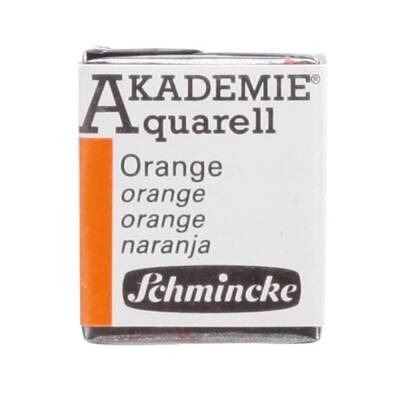 Schmincke Akademie Aquarell Yarım Tablet Sulu Boya 330 Orange - 1