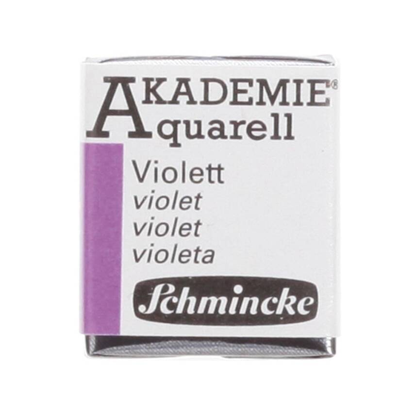Schmincke Akademie Aquarell Yarım Tablet Sulu Boya 440 Violet - 1