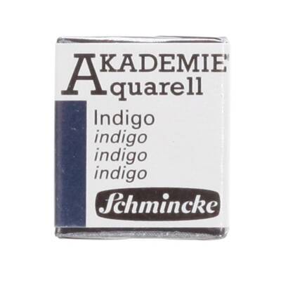 Schmincke Akademie Aquarell Yarım Tablet Sulu Boya 442 Indigo - 1