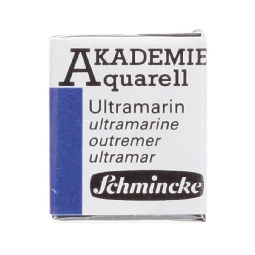 Schmincke Akademie Aquarell Yarım Tablet Sulu Boya 443 Ultramarine - 1