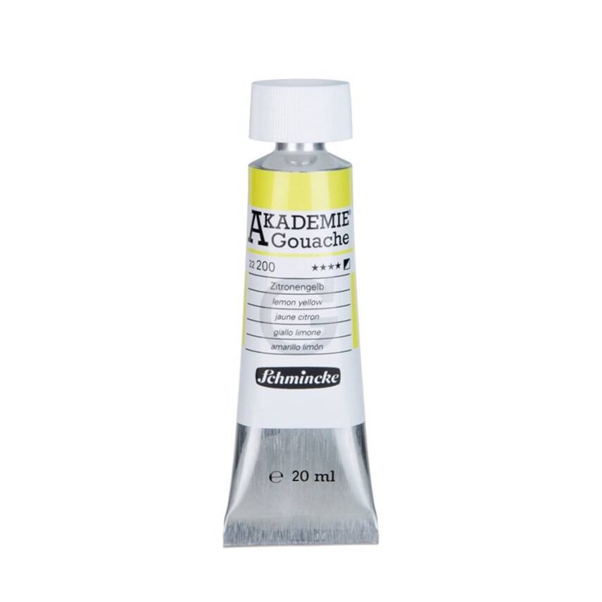 Schmincke Akademie Gouache 20 ml 200 Lemon Yellow - 1