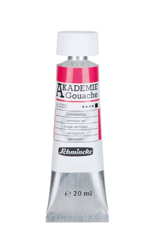 Schmincke Akademie Gouache 20 ml 220 Vermilion Red - 3