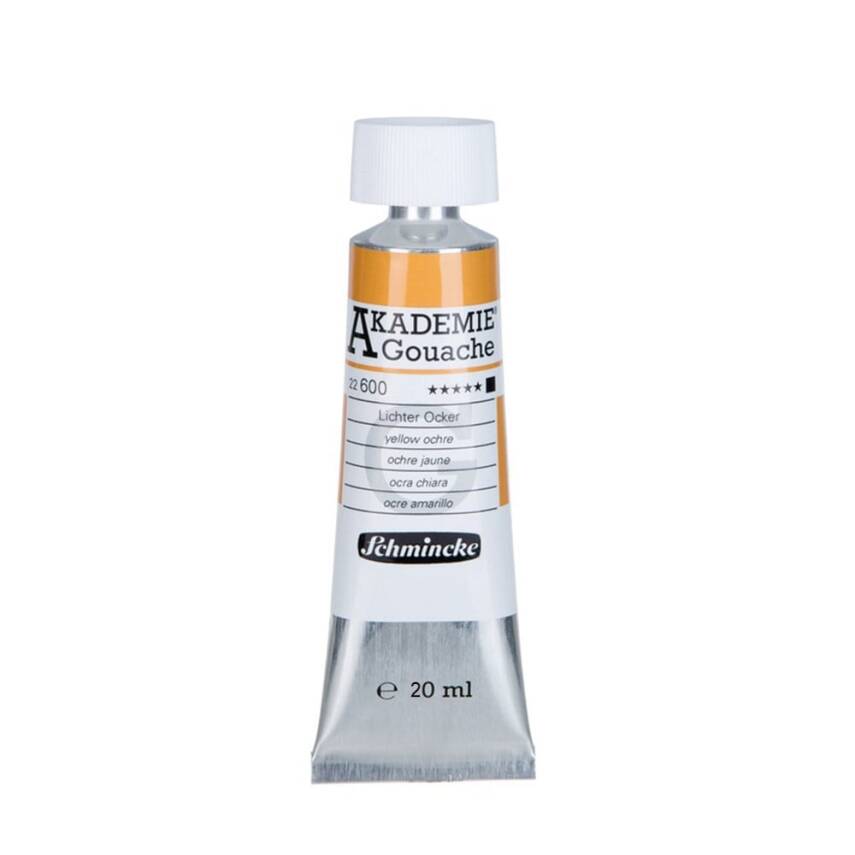 Schmincke Akademie Gouache 20 ml 600 Yellow Ocher - 1