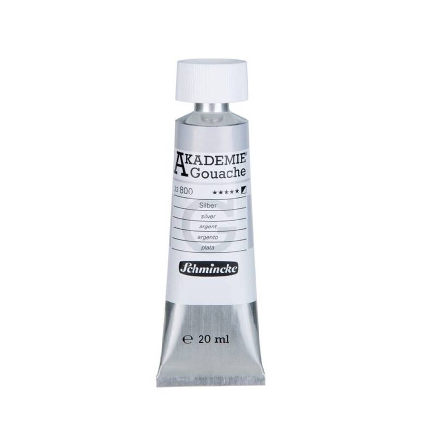 Schmincke Akademie Gouache 20 ml 800 Silver - 2