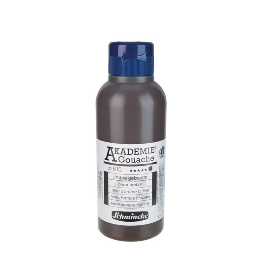 Schmincke Akademie Gouache 250 ml 610 Burnt Umber - 1