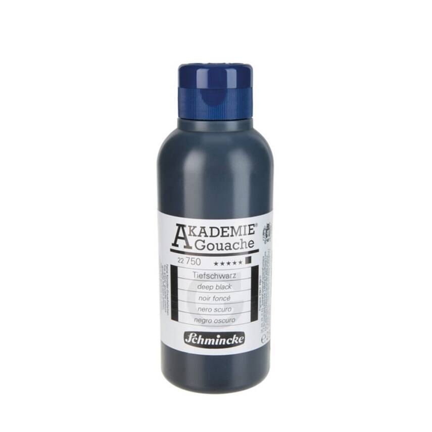 Schmincke Akademie Gouache 250 ml 750 Deep Black - 1