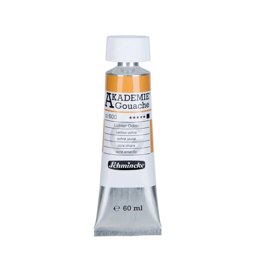 Schmincke Akademie Gouache 60 ml 600 Yellow Ocher - 1