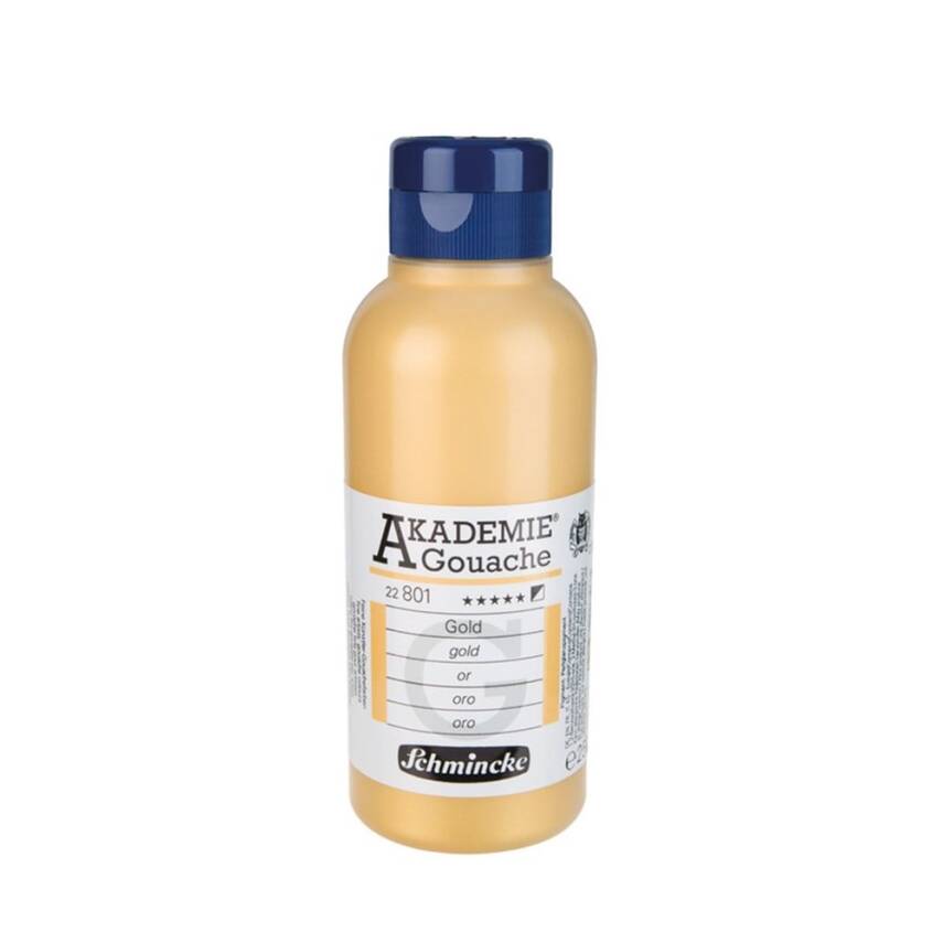 Schmincke Akademie Gouache Paint 250 ml 801 Gold - 1