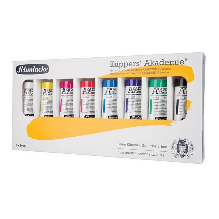 Schmincke Akademie Gouache Paint 8 x 60 ml Küpper - 2