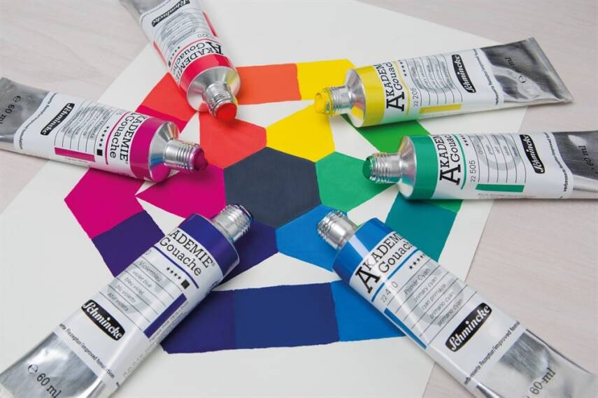 Schmincke Akademie Gouache Paint 8 x 60 ml Küpper - 4