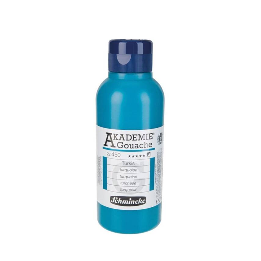 Schmincke Akademie Guaj Boya 250 ml 450 Turquoise - 1