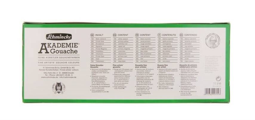 Schmincke Akademie Guaj Boya Set 10x60ml - 2