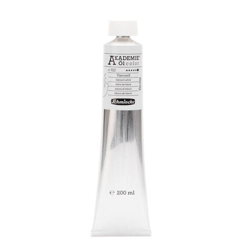 Schmincke Akademie Oil Paint 200 ml Series 1 102 Titanium White - 1
