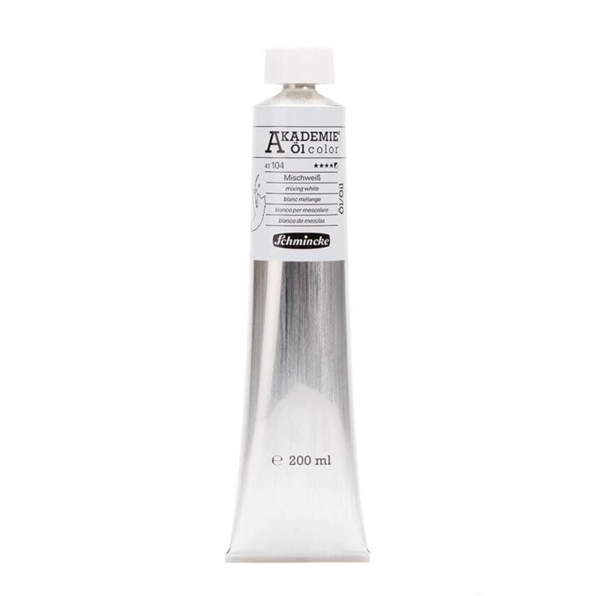 Schmincke Akademie Oil Paint 200 ml Series 1 104 Mixing White - 1