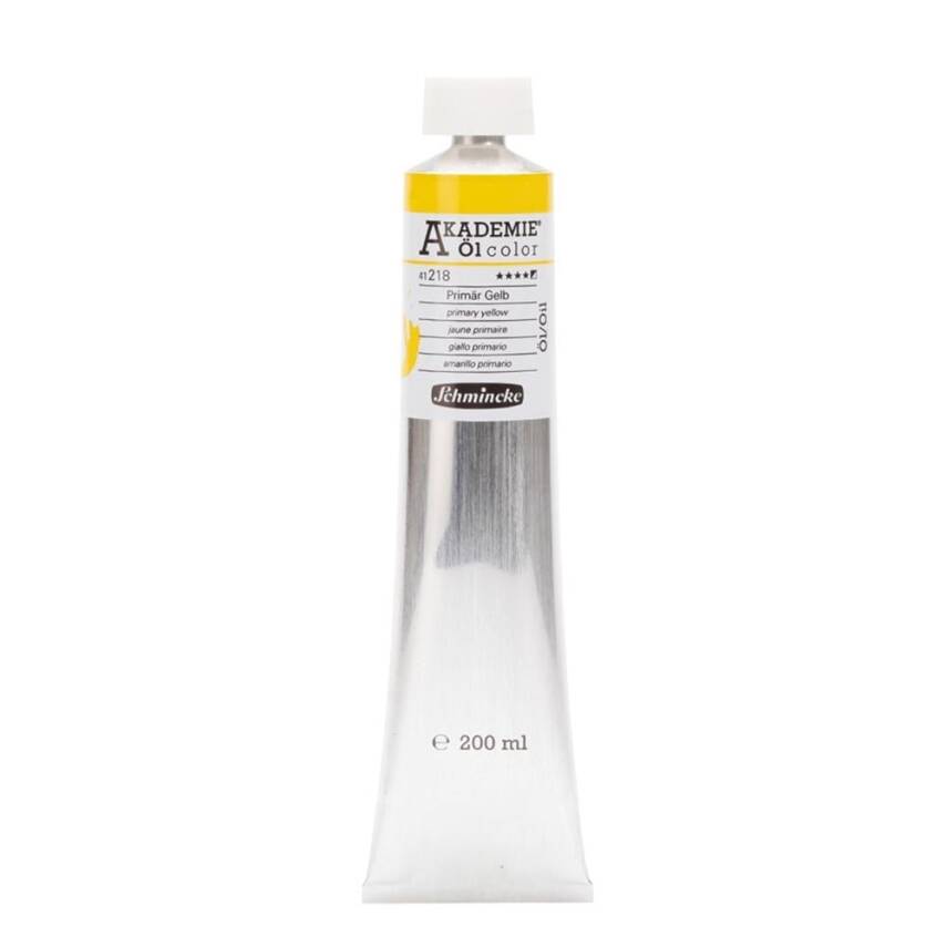 Schmincke Akademie Oil Paint 200 ml Series 1 218 Primary Yellow - 1