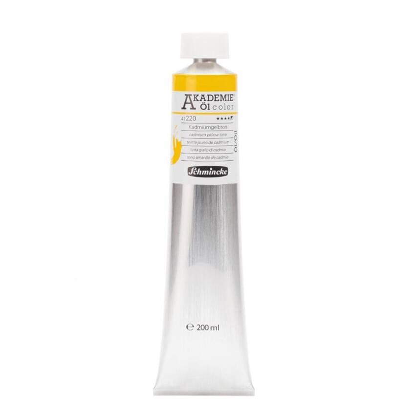 Schmincke Akademie Oil Paint 200 ml Series 1 220 Cadmium Yellow Hue - 1