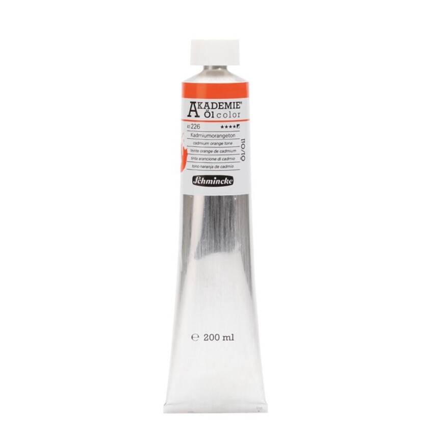 Schmincke Akademie Oil Paint 200 ml Series 1 226 Cadmium Orange Hue - 1