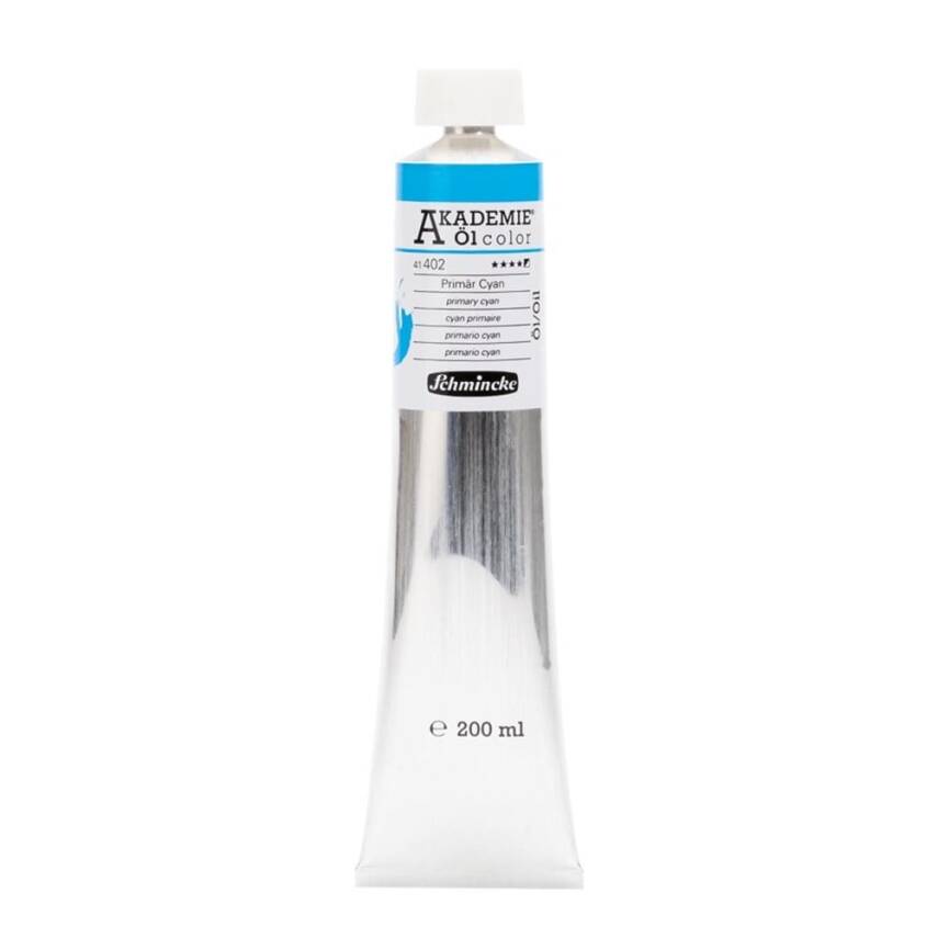 Schmincke Akademie Oil Paint 200 ml Series 1 402 Primary Cyan - 1