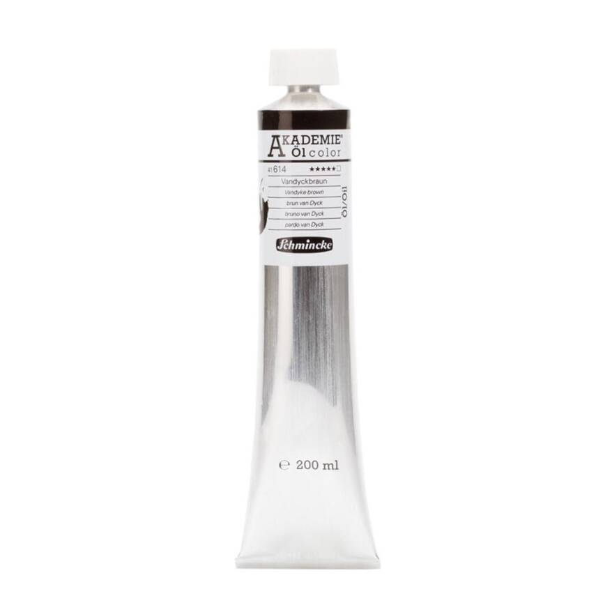 Schmincke Akademie Oil Paint 200 ml Series 1 614 Vandyke Brown - 1