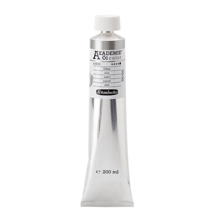 Schmincke Akademie Oil Paint 200 ml Series 2 800 Silver - 1