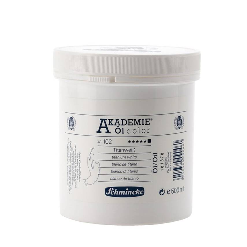 Schmincke Akademie Oil Paint 500 ml Titanium White - 1