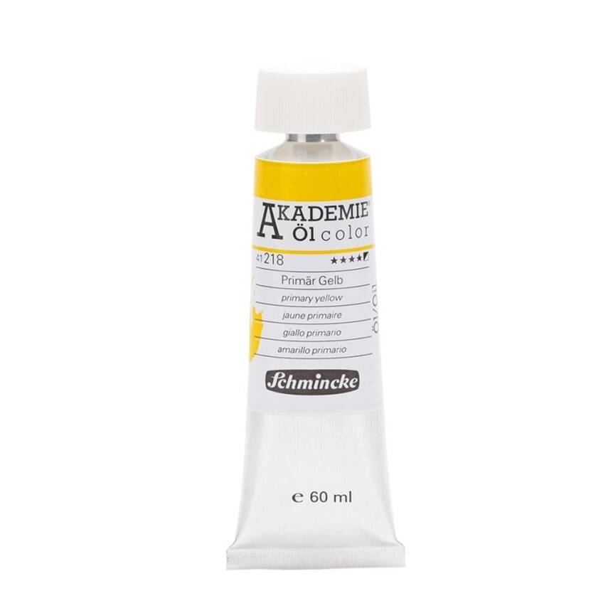 Schmincke Akademie Oil Paint 60 ml Series 1 218 Primary Yellow - 1