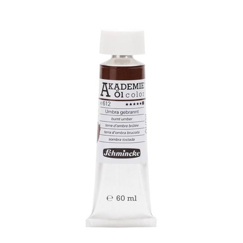 Schmincke Akademie Oil Paint 60 ml Series 1 612 Burnt Umber - 1