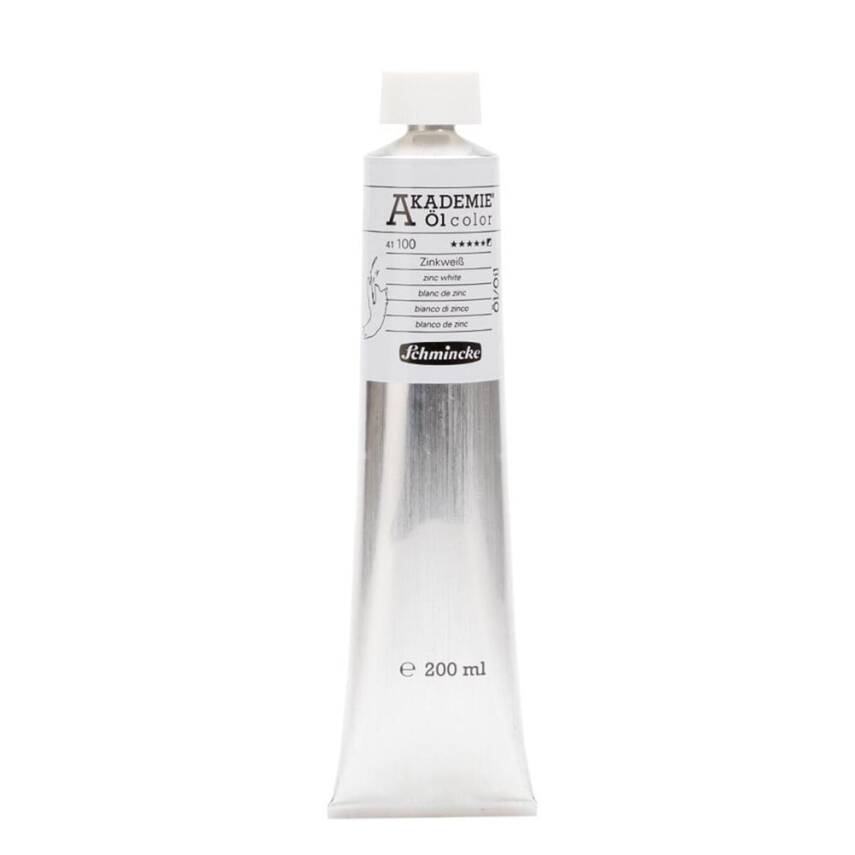 Schmincke Akademie Öl Color Yağlı Boya 200 ml 100 Zinc White Seri 1  - 1