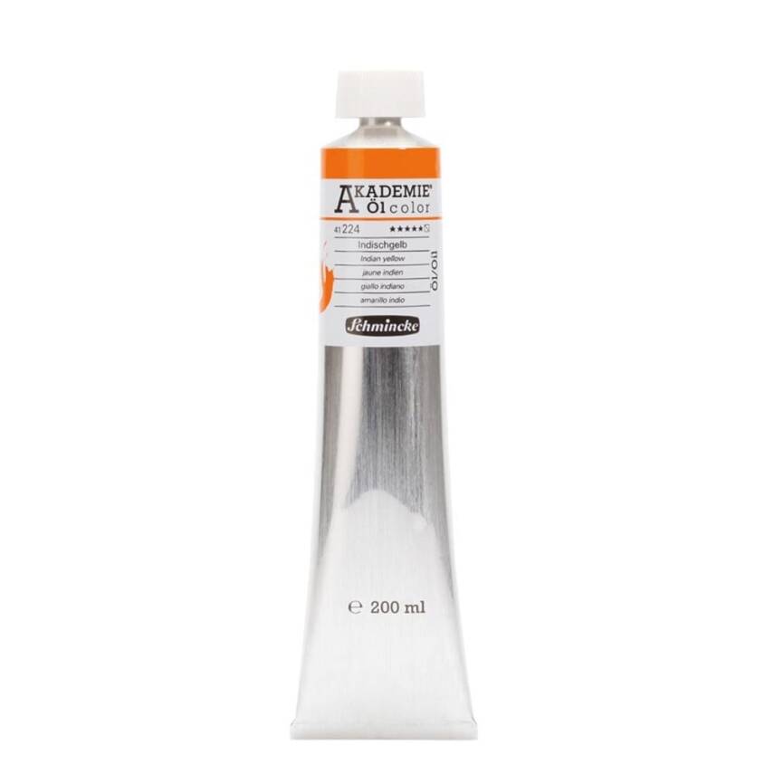 Schmincke Akademie Öl Color Yağlı Boya 200 ml 224 Indian Yellow Seri 1  - 1