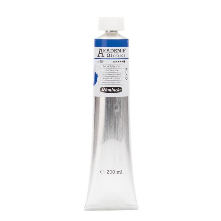 Schmincke Akademie Öl Color Yağlı Boya 200 ml 404 Cobalt Blue Hue Seri 1  - 1