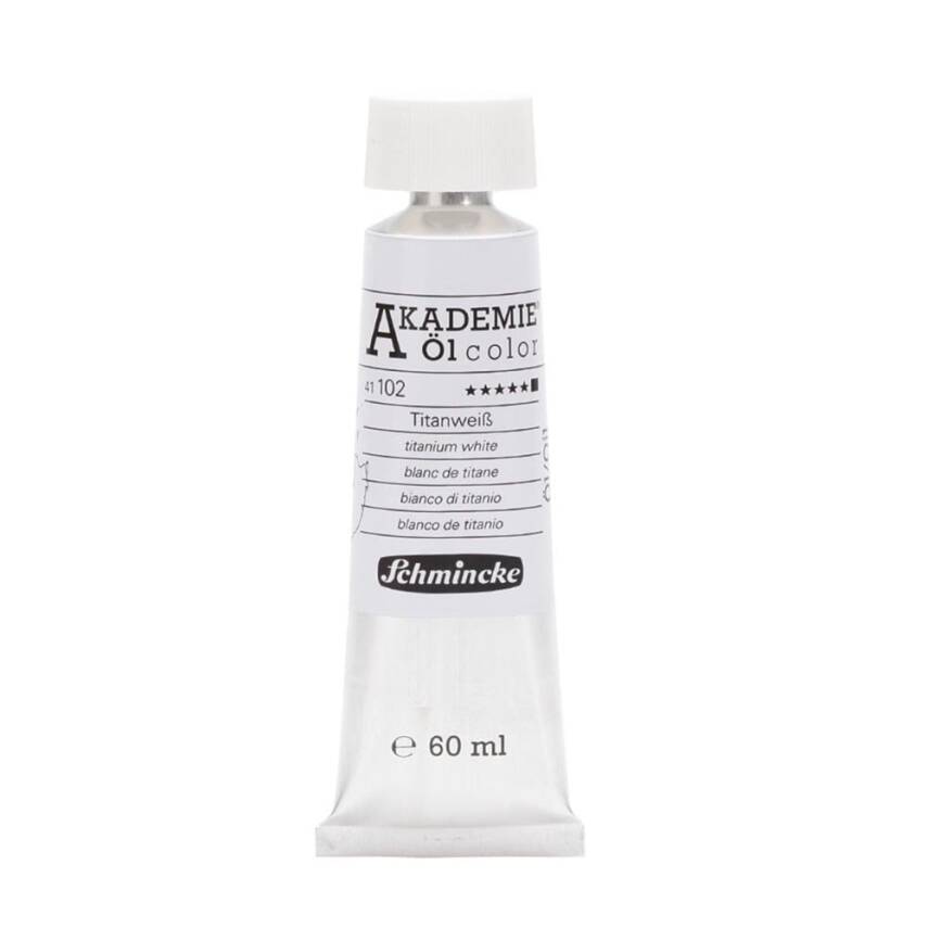 Schmincke Akademie Öl Color Yağlı Boya 60 ml 102 Titanium White Seri 1 - 1