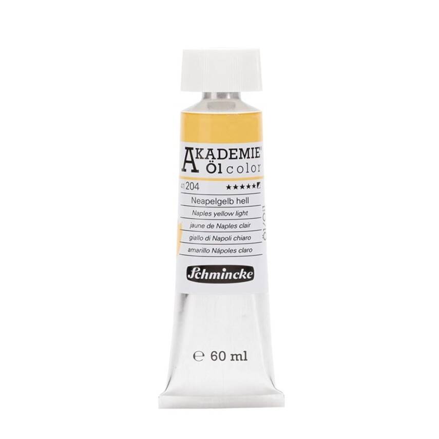 Schmincke Akademie Öl Color Yağlı Boya 60 ml 204 Naples Yellow Light Seri 1 - 1