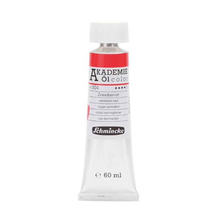 Schmincke Akademie Öl Color Yağlı Boya 60 ml 304 Vermilion Red   - 1