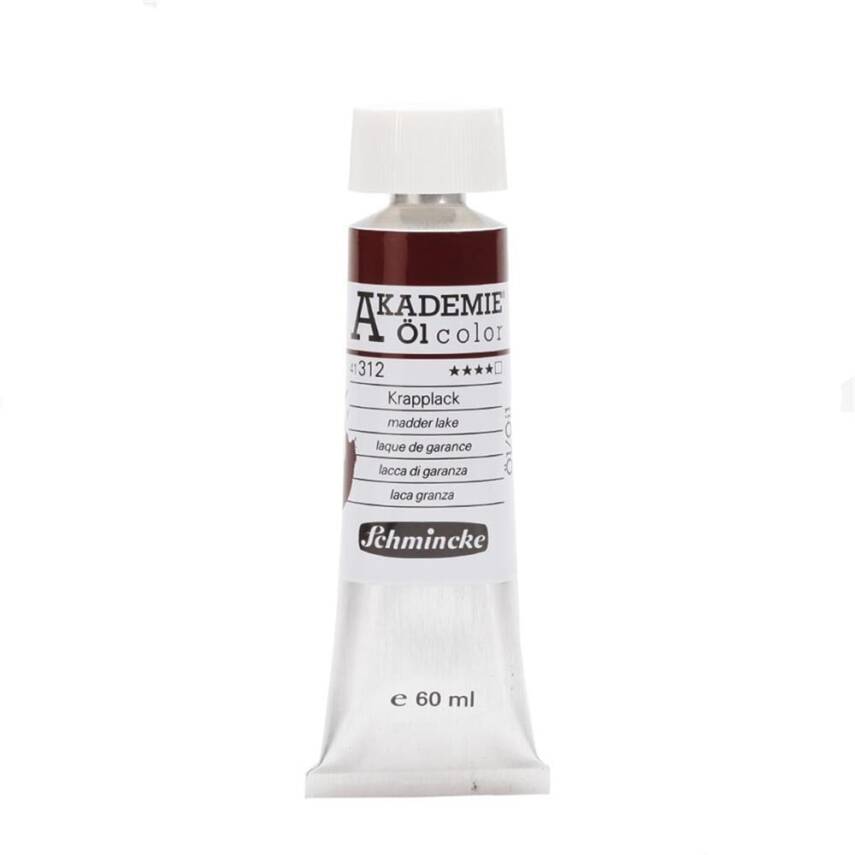 Schmincke Akademie Öl Color Yağlı Boya 60 ml 312 Madder Lake Seri 1 - 1