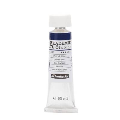 Schmincke Akademie Öl Color Yağlı Boya 60 ml 408 Phthalo Blue Seri 1 - 1