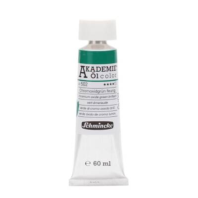 Schmincke Akademie Öl Color Yağlı Boya 60 ml 502 Chromium Oxide Green Brilliant Seri 1 - 1