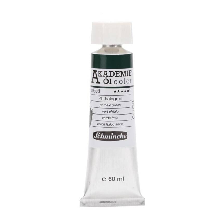 Schmincke Akademie Öl Color Yağlı Boya 60 ml 508 Phthalo Green Seri 1 - 1