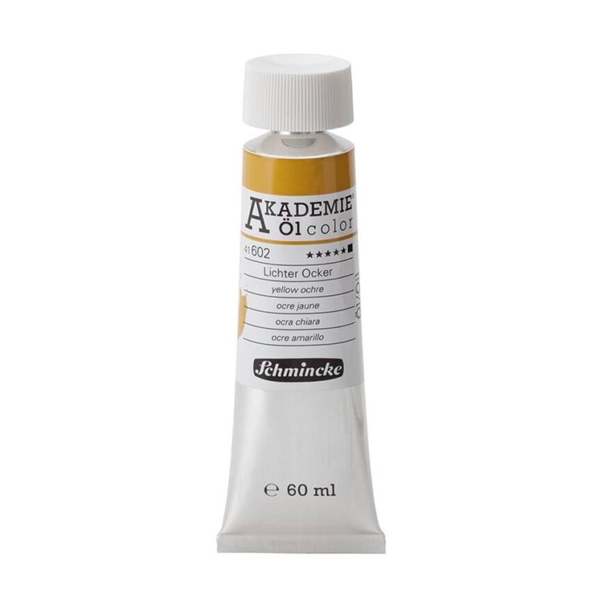 Schmincke Akademie Öl Color Yağlı Boya 60 ml 602 Yellow Ochre   - 1