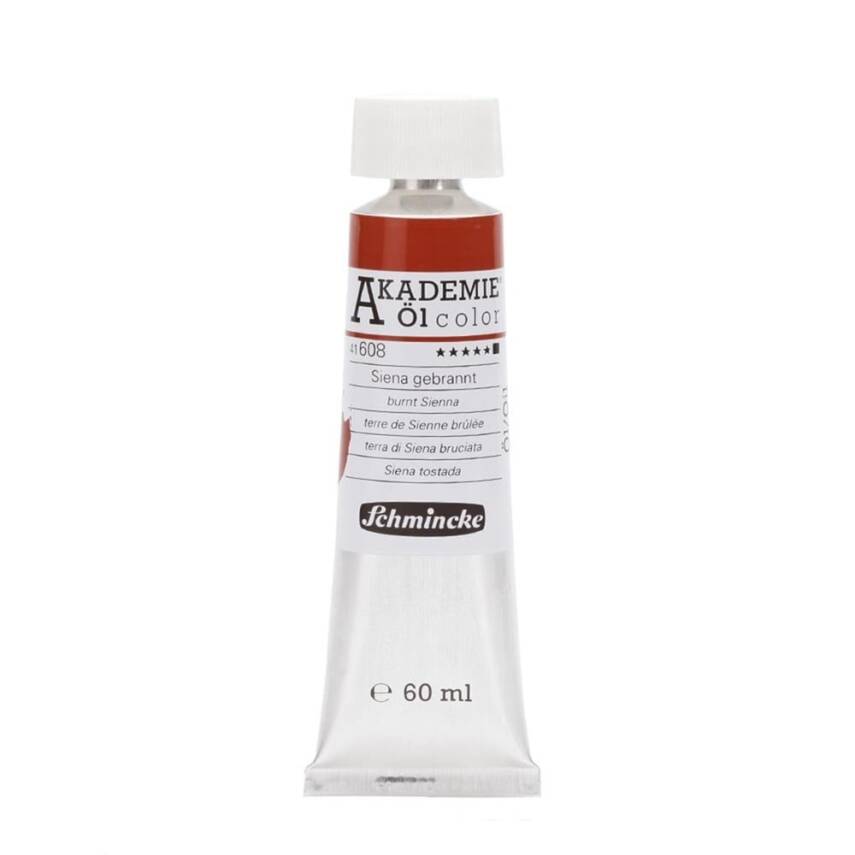 Schmincke Akademie Öl Color Yağlı Boya 60 ml 608 Burnt Sienna Seri 1 - 1