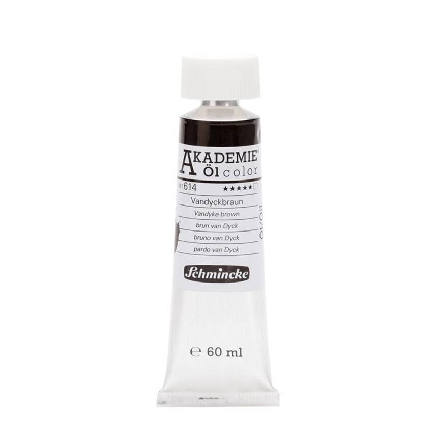 Schmincke Akademie Öl Color Yağlı Boya 60 ml 614 Vandyke Brown Seri 1 - 1