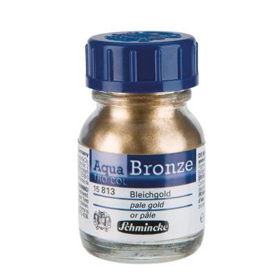Schmincke Aqua Bronze Sulu Boya Yaldız Pigment 20 ml 813 Pale Gold