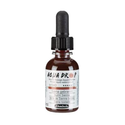 Schmincke Aqua Drop Liquid Watercolour Burnt Sienna 30 ml
