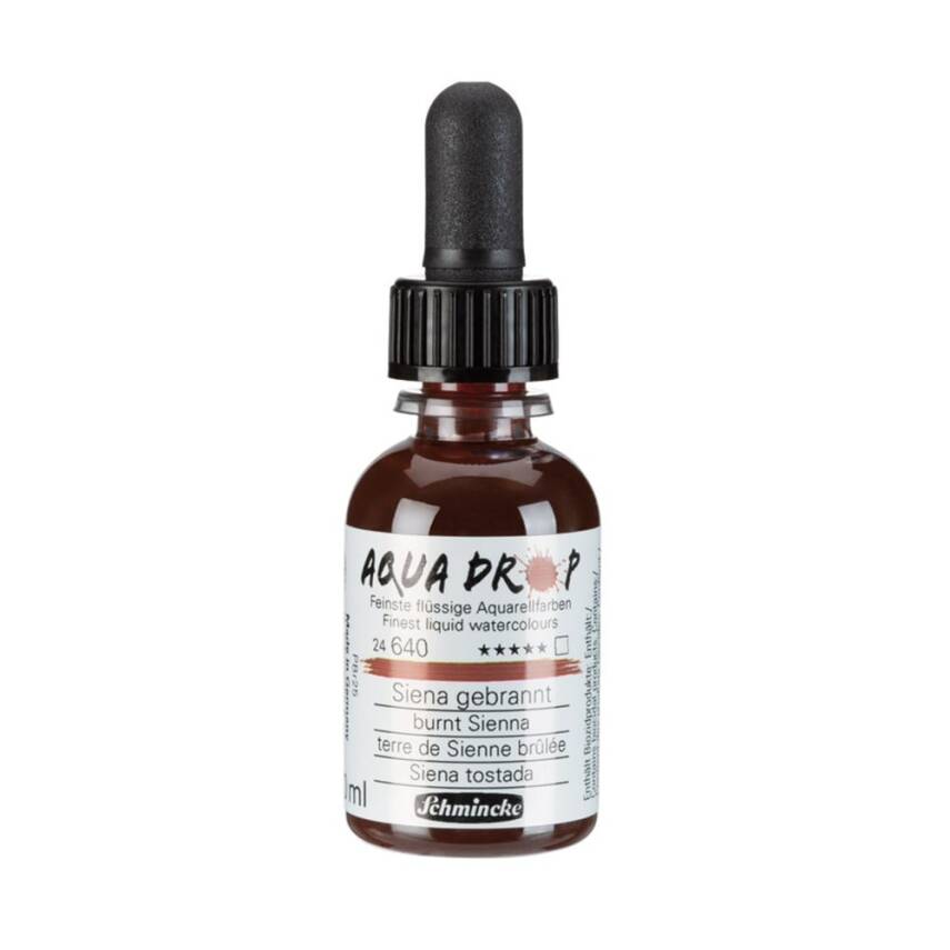 Schmincke Aqua Drop Liquid Watercolour Burnt Sienna 30 ml - 1