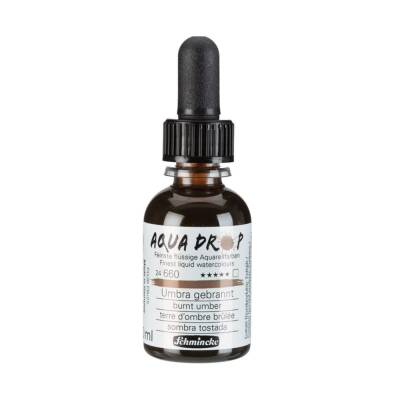 Schmincke Aqua Drop Liquid Watercolour Burnt Umber 30 ml