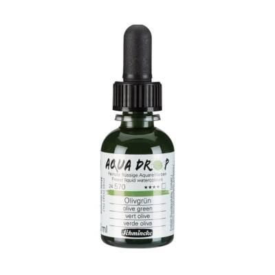 Schmincke Aqua Drop Liquid Watercolour Olive Green 30 ml