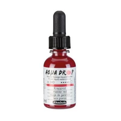 Schmincke Aqua Drop Sıvı Suluboya 30 ml 340 Madder Red - 1